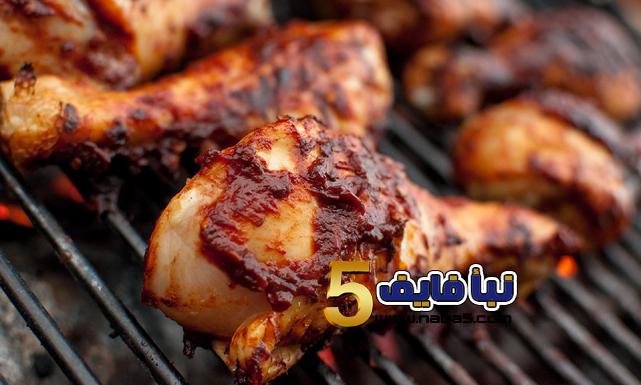 أفخاذ الدجاج المشوية على الطريقة الهندية