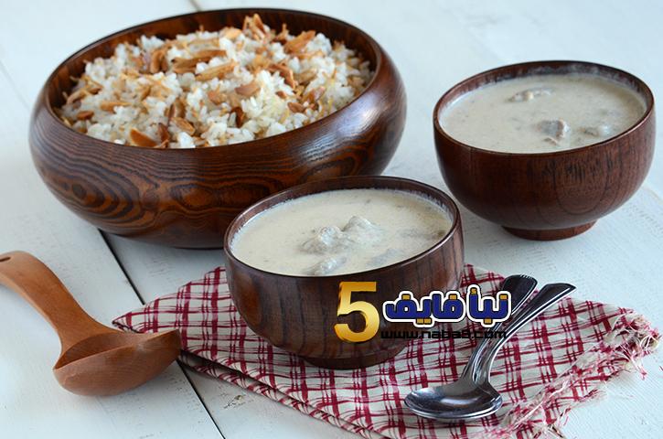 طريقة طبخ لبن معقود باللحم