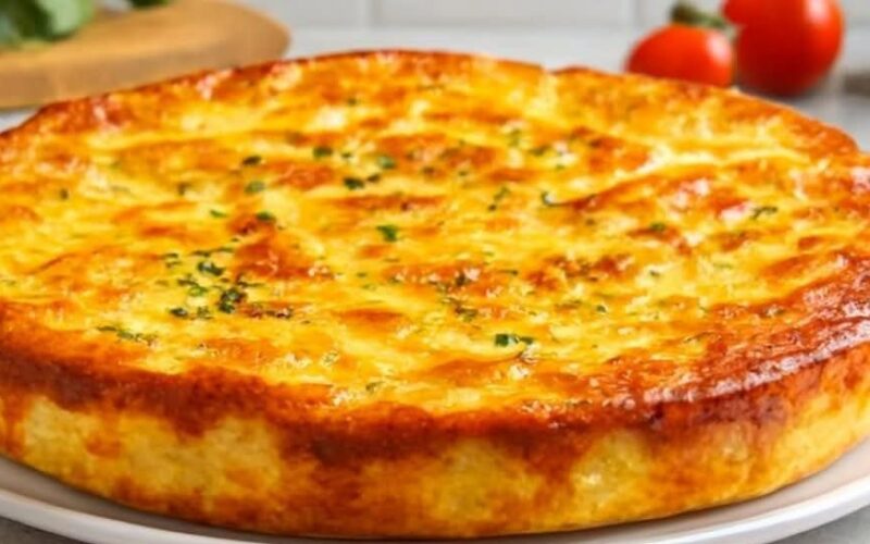 فطيرة الـ5 دقائق بالخضروات (بدون فرن)