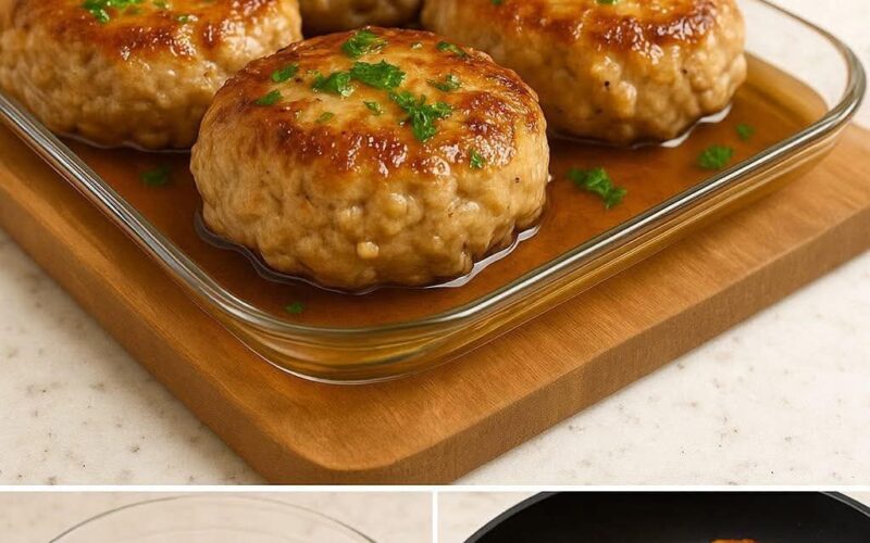 أرغفة دجاج بالثوم والبارميزان… طرية وعصّارية وريحة تشهّي