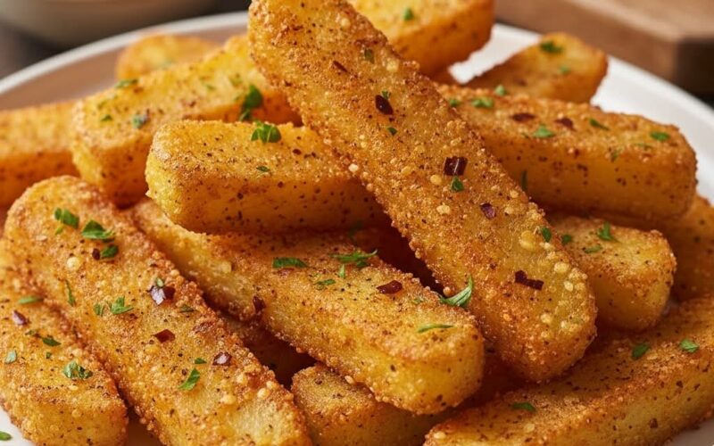 أصابع البطاطس المقلية الذهبية المقرمشة