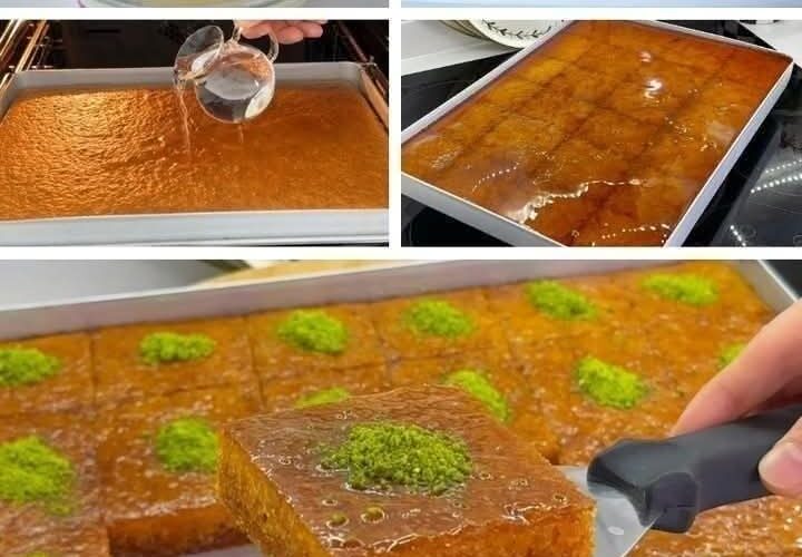 البسبوسة بالسمن البلدي المرملة