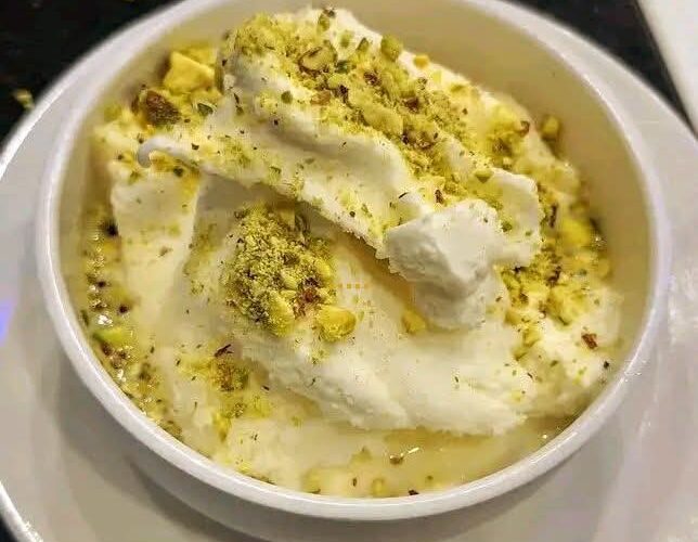 قشطة بالحلويات طعمها شهي جربيها اليوم