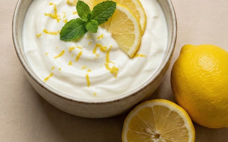 صفة الزبادي بالليمون (الأشهر والأكثر فعالية)