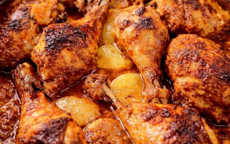 تتبيلـــة الدجـــاج بالبطاطــس