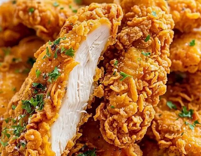 طريقة تحضير دجاج ستربس مقرمش