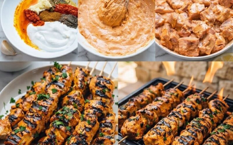 شيش كباب الدجاج بطعم احلى من المحلات (صحى ولذيذ)