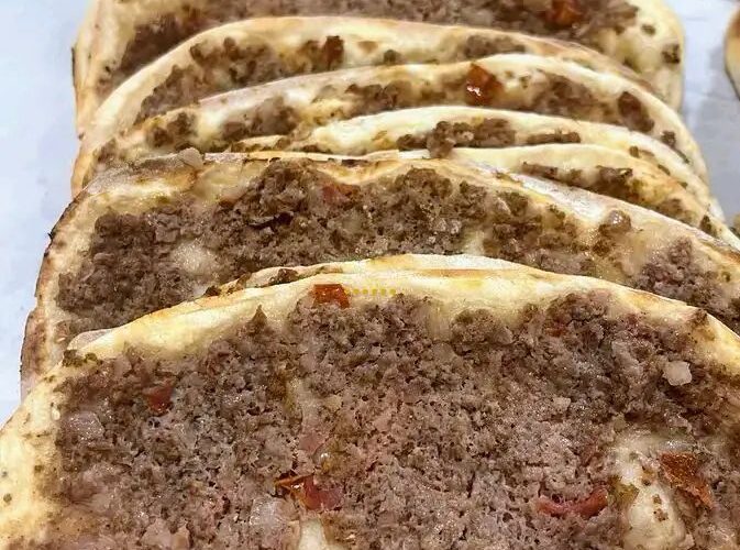 لحم بعجين بفرن او بدون فرن