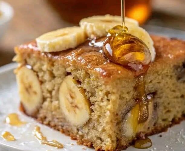 كيكة الموز بالعسل
