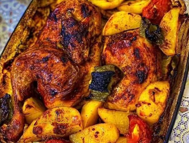 صنية دجاج بالبطاطس
