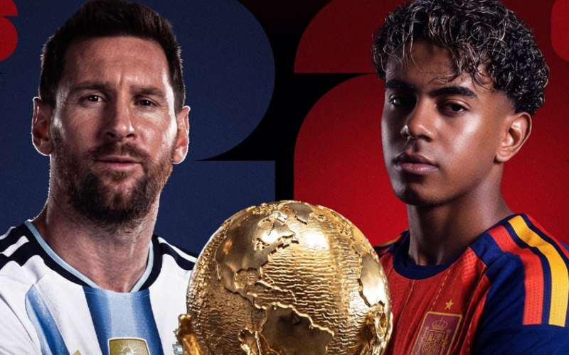 مباشر مباراة الأرجنتين واسبانيا اليوم الأحد