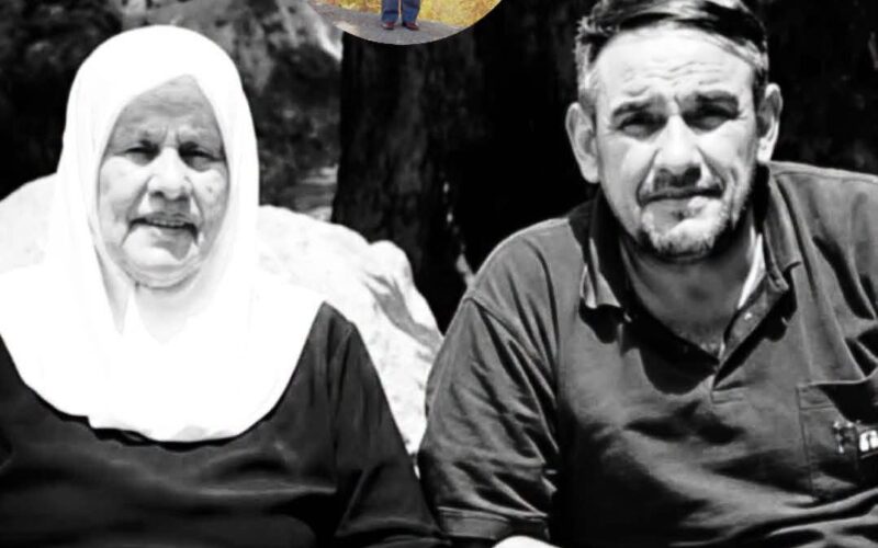 الأم تلتحق بابنها في لحظات الوداع 